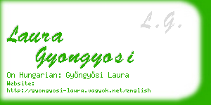 laura gyongyosi business card